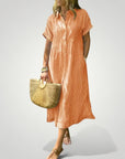 Gestreiftes Hemdkleid Damen Elegant - Nordic Boutique & Co.