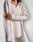Gestreiftes Jacquard - Set mit Stil - Nordic Boutique & Co.