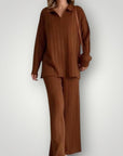 Gestreiftes Jacquard - Set mit Stil - Nordic Boutique & Co.