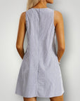 Gestreiftes Sommerkleid für Damen mit Eleganz - Nordic Boutique & Co.