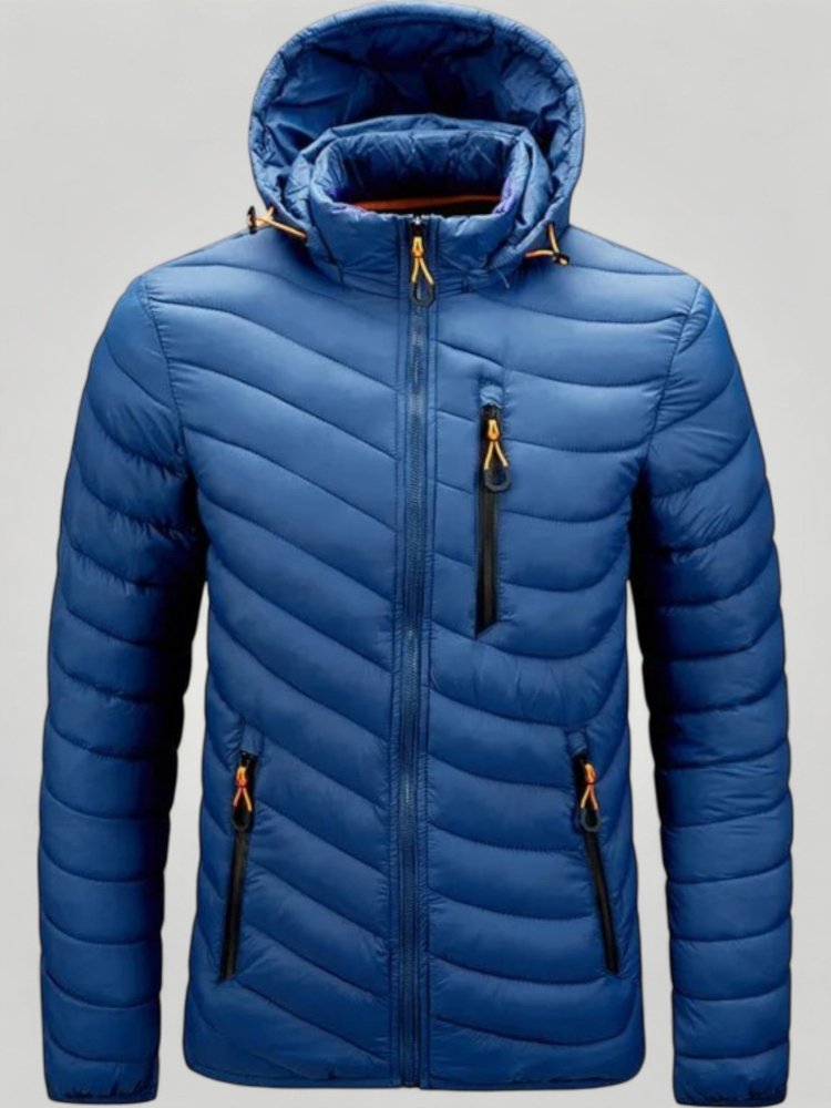 Herrenparka Schwarz mit Wärmendem Futter - Nordic Boutique & Co.