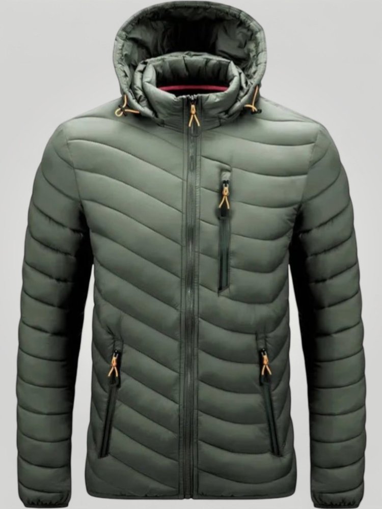 Herrenparka Schwarz mit Wärmendem Futter - Nordic Boutique & Co.