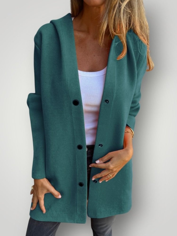 Kapuzenjacke Damen Lässig mit Bequemer Passform - Nordic Boutique &amp; Co.
