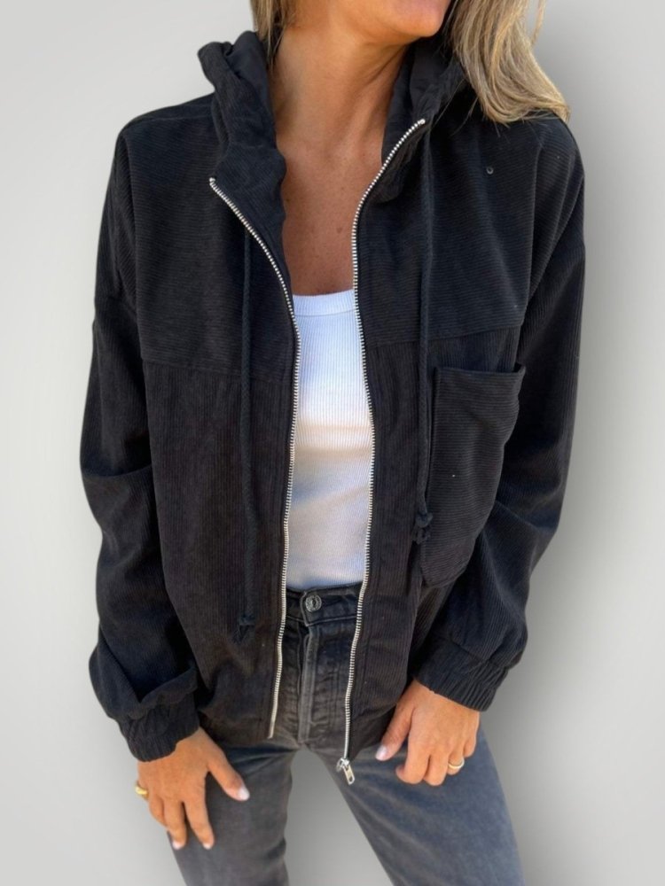 Kordjacke mit Reißverschluss und Bequemer Passform - Nordic Boutique &amp; Co.