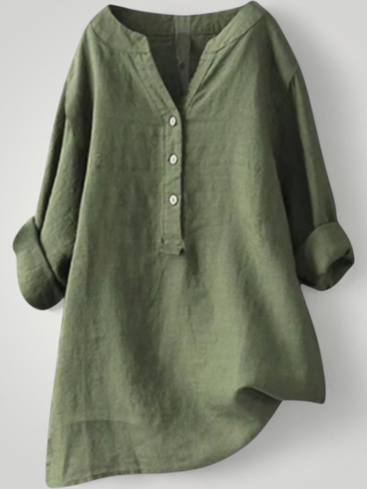Luftige Leinenbluse Damen für Sommerkomfort - Nordic Boutique & Co.