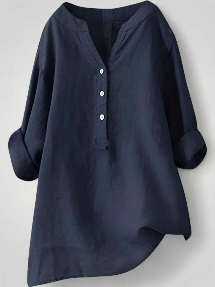 Luftige Leinenbluse Damen für Sommerkomfort - Nordic Boutique &amp; Co.