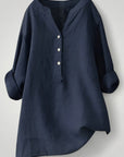 Luftige Leinenbluse Damen für Sommerkomfort - Nordic Boutique & Co.