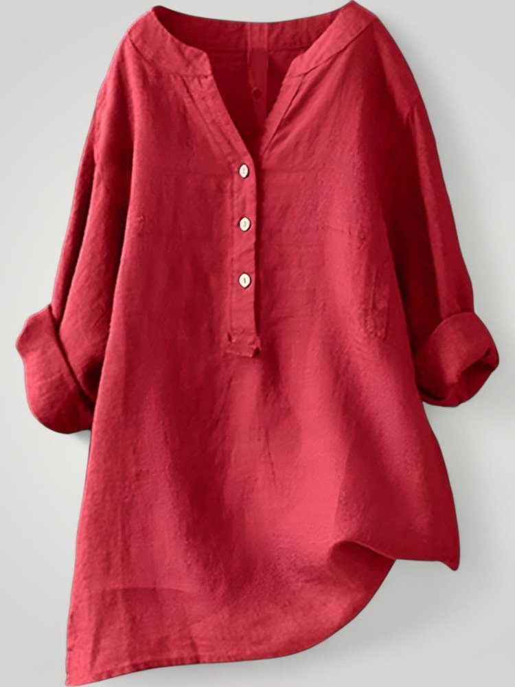 Luftige Leinenbluse Damen für Sommerkomfort - Nordic Boutique & Co.