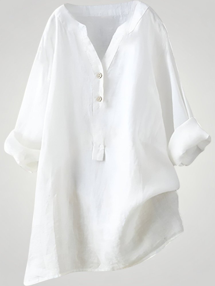Luftige Leinenbluse Damen für Sommerkomfort - Nordic Boutique & Co.