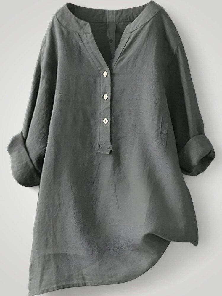 Luftige Leinenbluse Damen für Sommerkomfort - Nordic Boutique & Co.