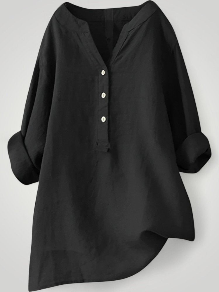 Luftige Leinenbluse Damen für Sommerkomfort - Nordic Boutique & Co.