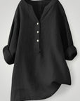 Luftige Leinenbluse Damen für Sommerkomfort - Nordic Boutique & Co.