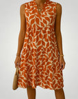 Luftige Midi - Jurk mit Blumenmuster für Damen - Nordic Boutique & Co.