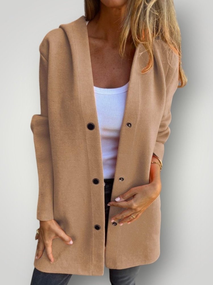 LUNA | LÄSSIGE EINKNOPF - HOODIEJACKE - My Store
