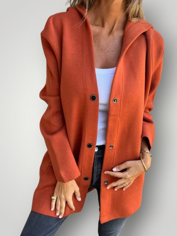 LUNA | LÄSSIGE EINKNOPF - HOODIEJACKE - My Store