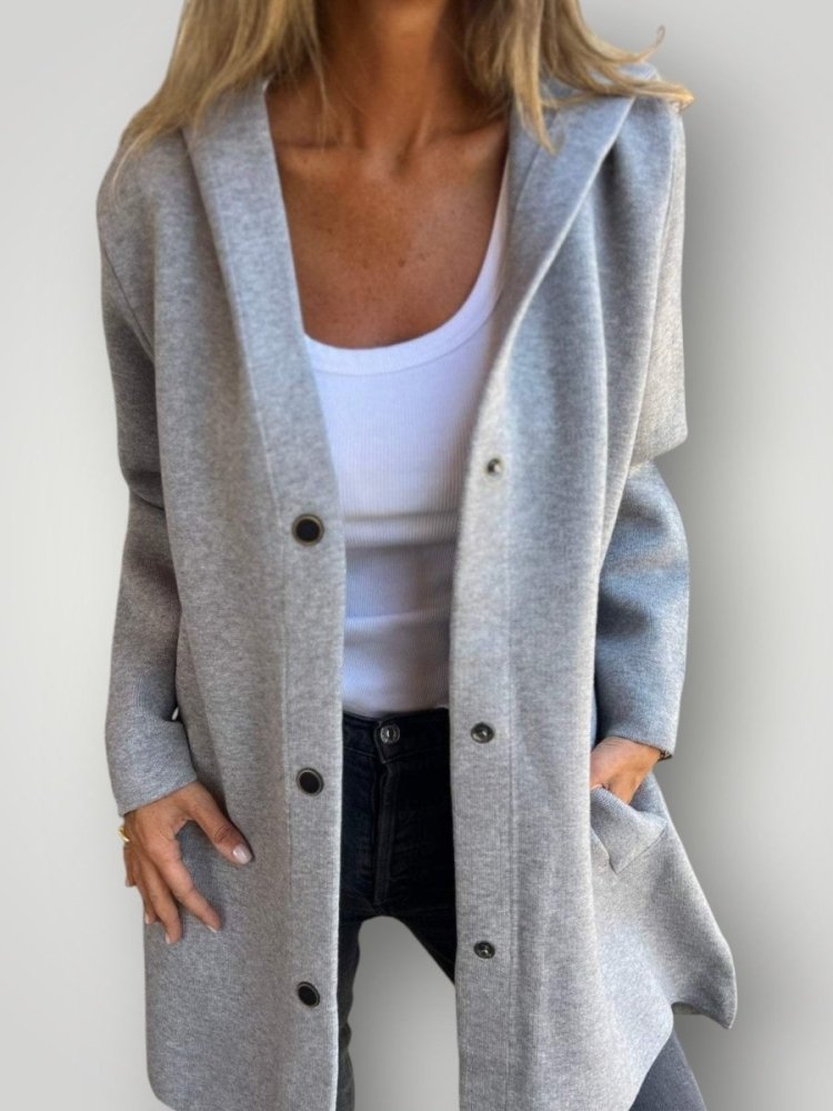LUNA | LÄSSIGE EINKNOPF - HOODIEJACKE - My Store