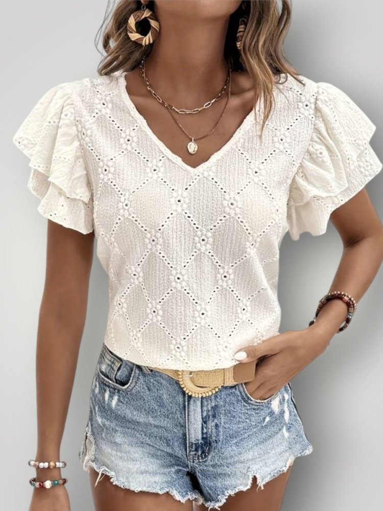 OTELIA | BLUSE MIT VOLANTS - My Store