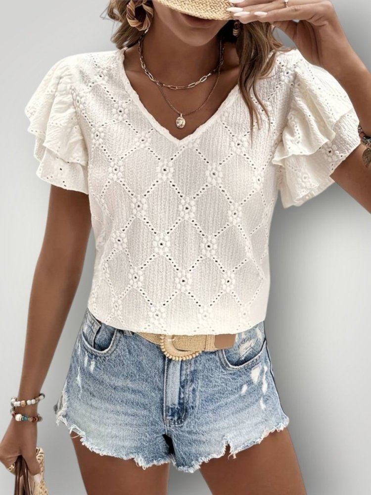 OTELIA | BLUSE MIT VOLANTS - My Store