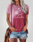 Oversized Damen T-Shirt mit Dandelion - Design - Nordic Boutique & Co.