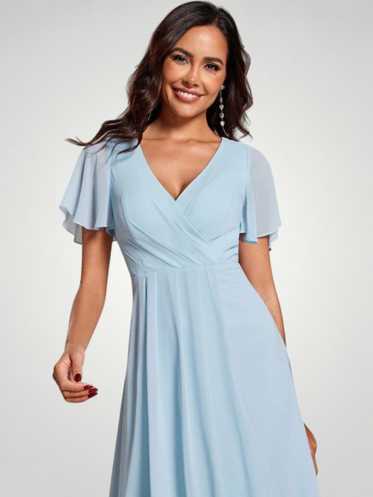 Romantisches Damenkleid mit Fließendem Schnitt - Nordic Boutique & Co.