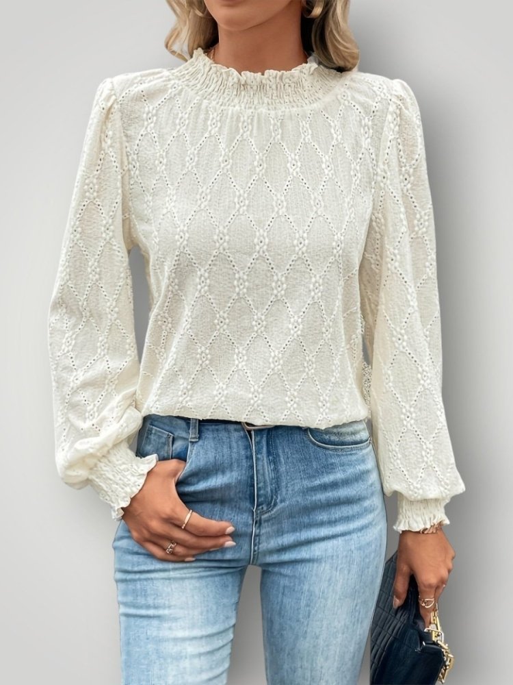 SARA | ELEGANTE STEHKRAGENBLUSE - My Store