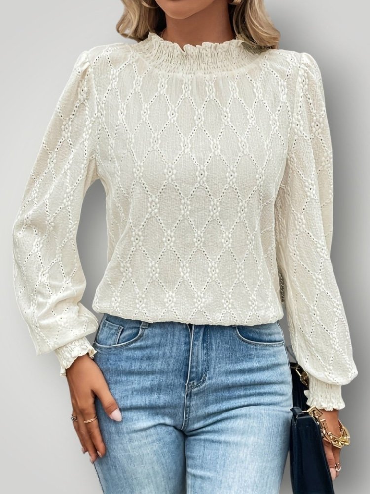 SARA | ELEGANTE STEHKRAGENBLUSE - My Store