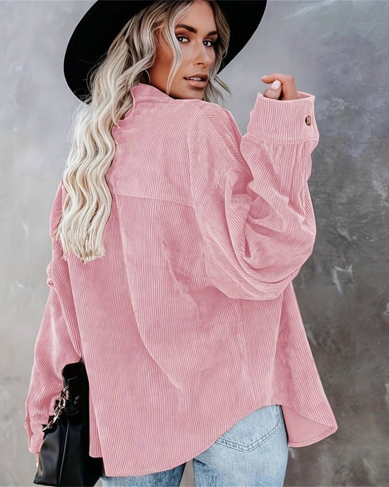 SEREN | VINTAGE SAMT SHIRT - Nordic Boutique &amp; Co.