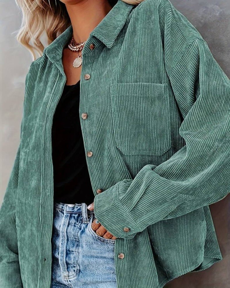SEREN | VINTAGE SAMT SHIRT - Nordic Boutique &amp; Co.