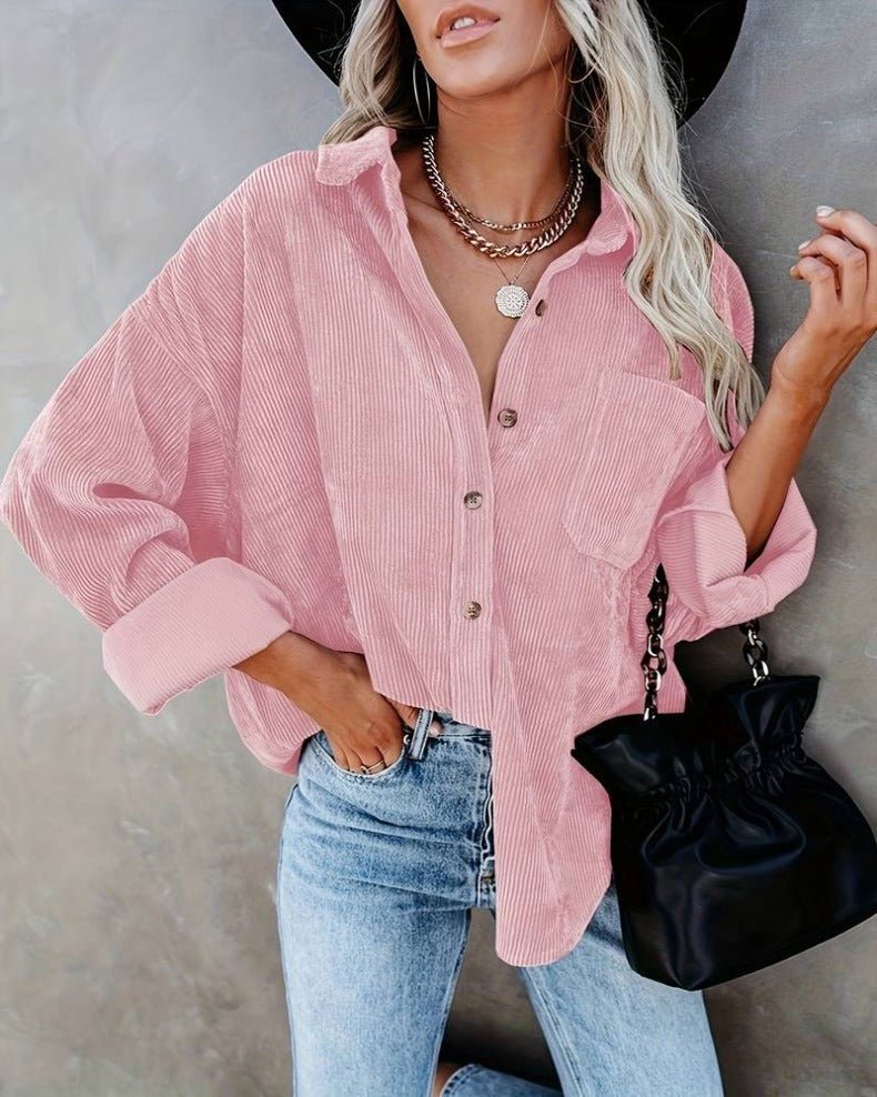 SEREN | VINTAGE SAMT SHIRT - Nordic Boutique &amp; Co.