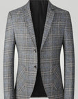 Slim Fit Blazer Damen im Britischen Karomuster - Nordic Boutique & Co.