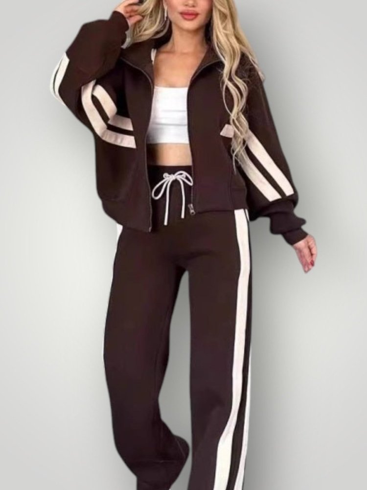 Stilvolles gestreiftes Set für Damen - Nordic Boutique &amp; Co.