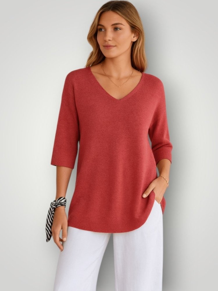 Strick - T-Shirt mit eleganter Passform - Nordic Boutique &amp; Co.
