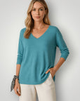 Strick - T-Shirt mit eleganter Passform - Nordic Boutique & Co.
