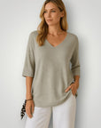 Strick - T-Shirt mit eleganter Passform - Nordic Boutique & Co.