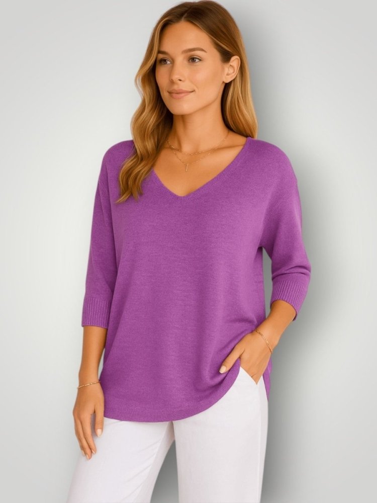 Strick - T-Shirt mit eleganter Passform - Nordic Boutique &amp; Co.