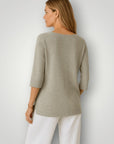 Strick - T-Shirt mit eleganter Passform - Nordic Boutique & Co.