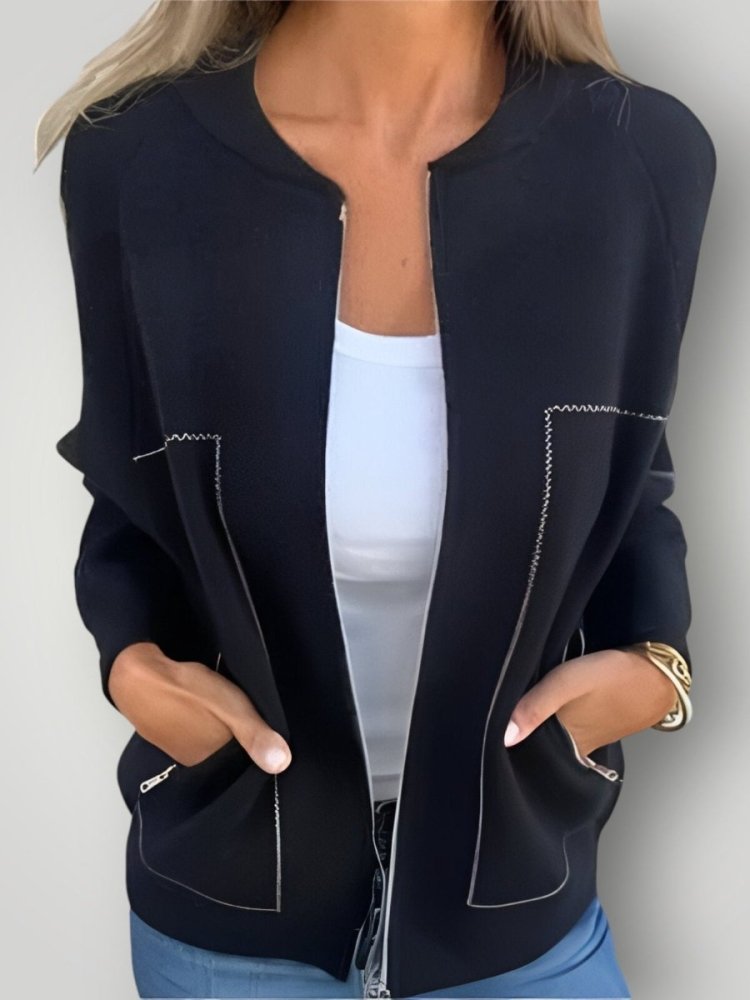 SYLVIE | JACKE MIT TASCHEN UND REIßVERSCHLUSS - My Store
