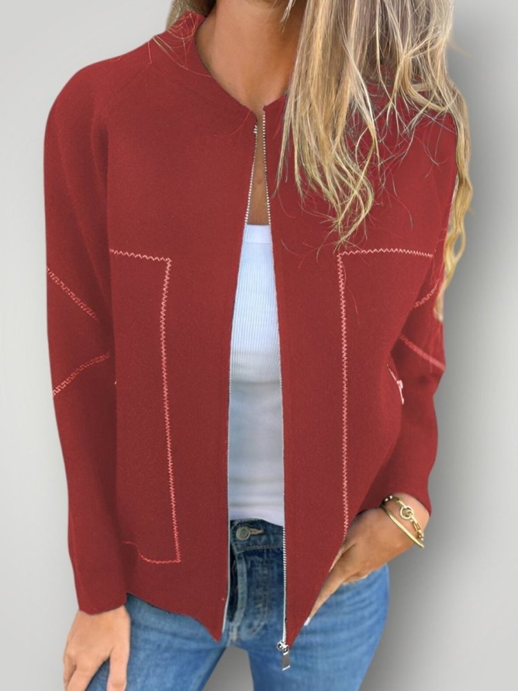 SYLVIE | JACKE MIT TASCHEN UND REIßVERSCHLUSS - My Store
