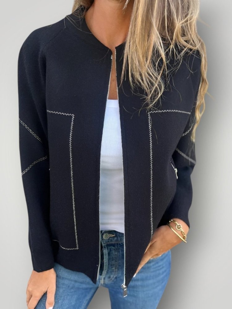 SYLVIE | JACKE MIT TASCHEN UND REIßVERSCHLUSS - My Store