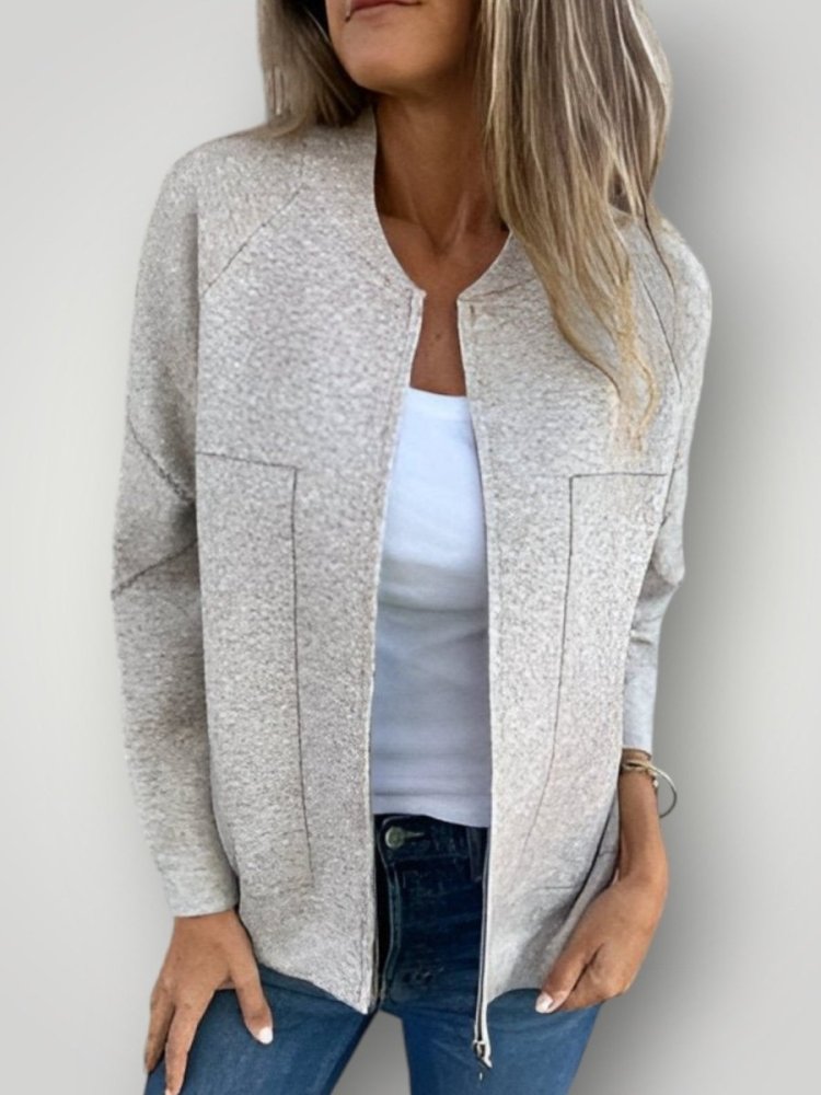 SYLVIE | JACKE MIT TASCHEN UND REIßVERSCHLUSS - My Store