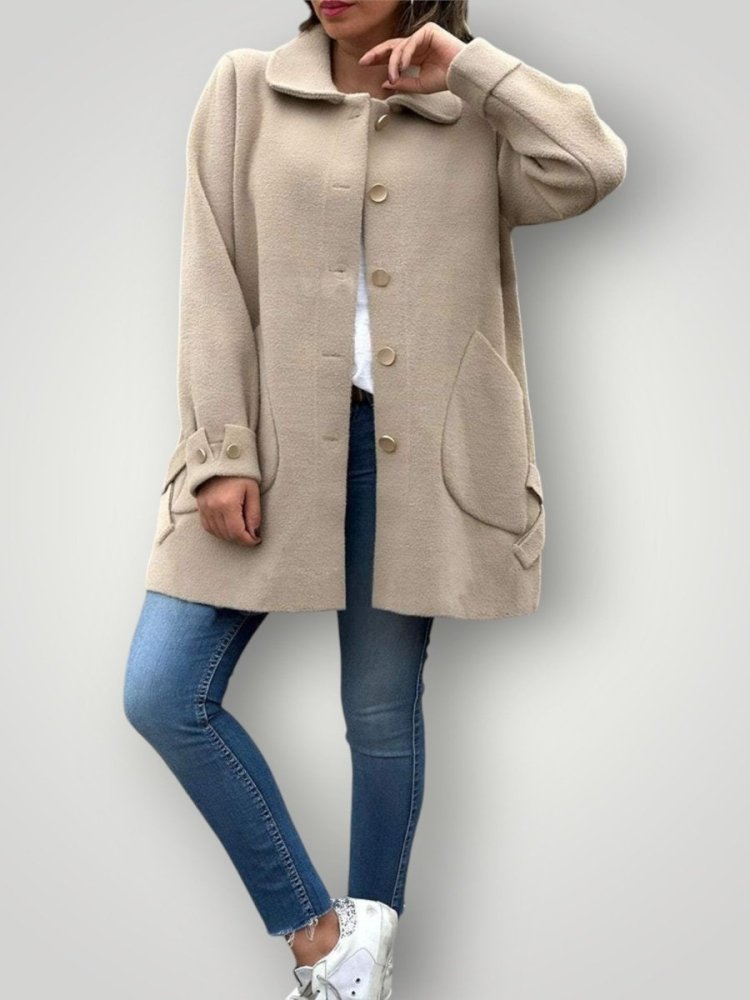 TESSA | LUXURIÖSER WOLL‑ UND KASCHMIRMANTEL - My Store
