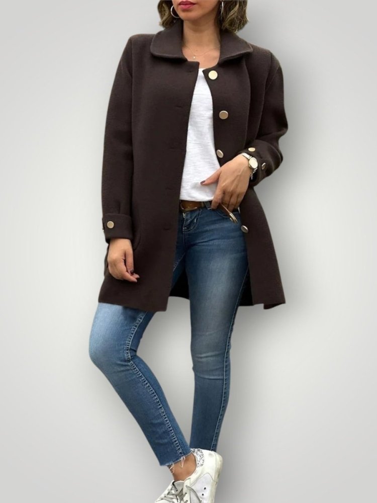 TESSA | LUXURIÖSER WOLL‑ UND KASCHMIRMANTEL - My Store