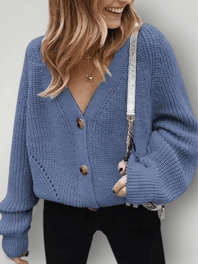 V - Hals Kardigan für Elegante Anlässe - Nordic Boutique & Co.