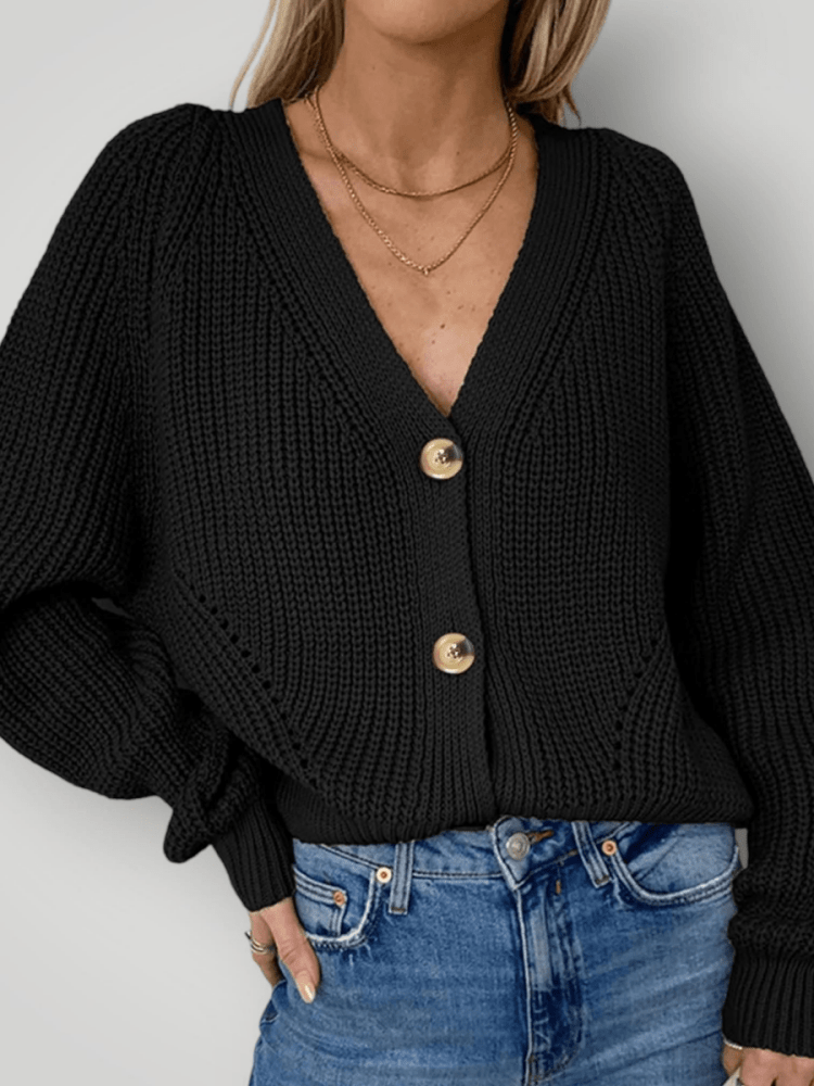 V - Hals Kardigan für Elegante Anlässe - Nordic Boutique & Co.
