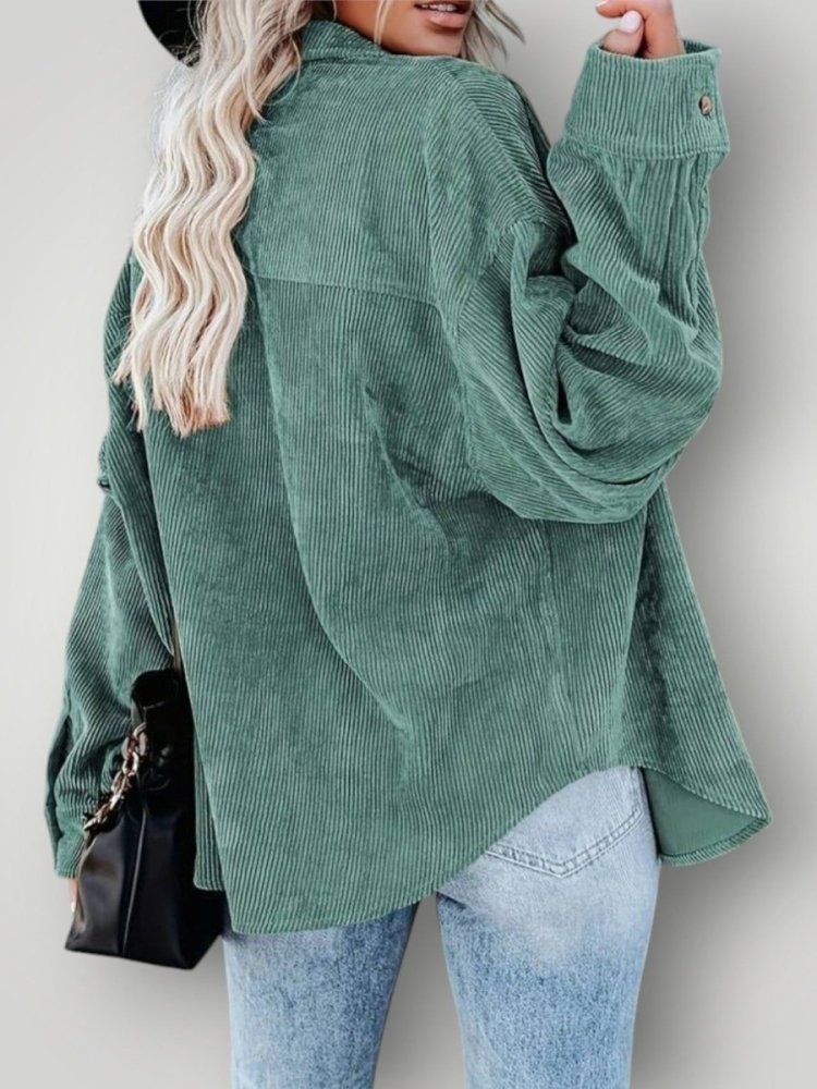 Vintage - Samtbluse mit Eleganz - Nordic Boutique &amp; Co.