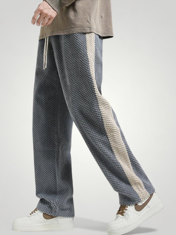 Waffelstruktur Jogginghose Damen mit Sportlichem Look - Nordic Boutique & Co.