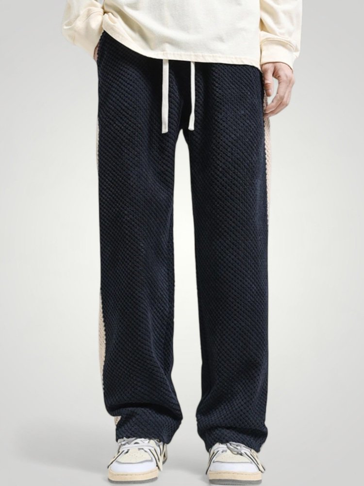 Waffelstruktur Jogginghose Damen mit Sportlichem Look - Nordic Boutique & Co.