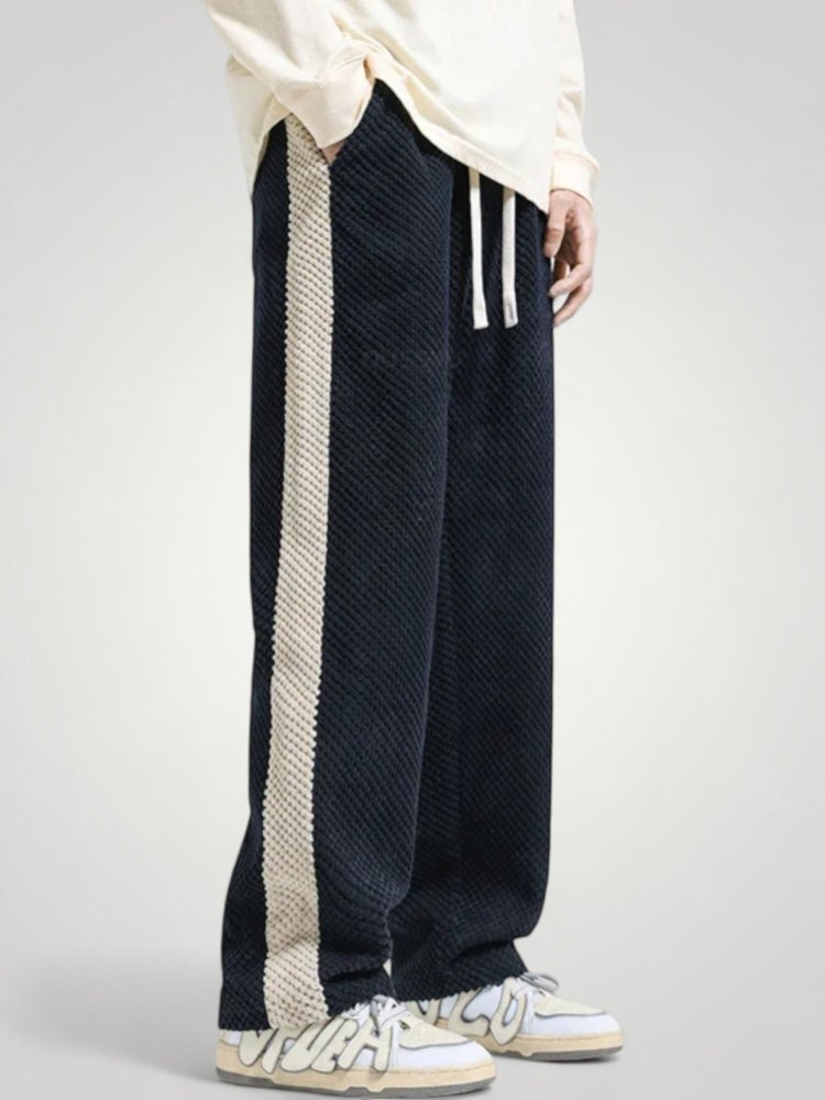 Waffelstruktur Jogginghose Damen mit Sportlichem Look - Nordic Boutique &amp; Co.