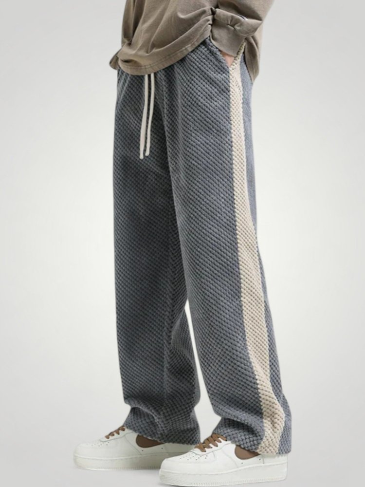 Waffelstruktur Jogginghose Damen mit Sportlichem Look - Nordic Boutique & Co.