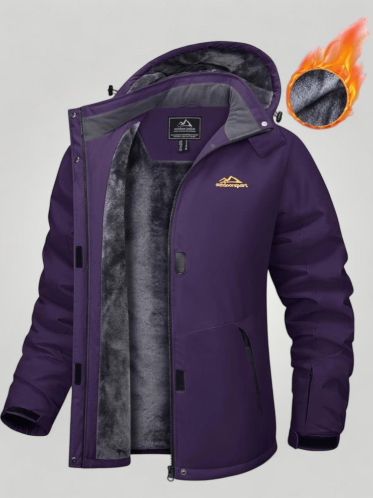 Warme Damenjacke mit Abnehmbarer Kapuze - Nordic Boutique &amp; Co.